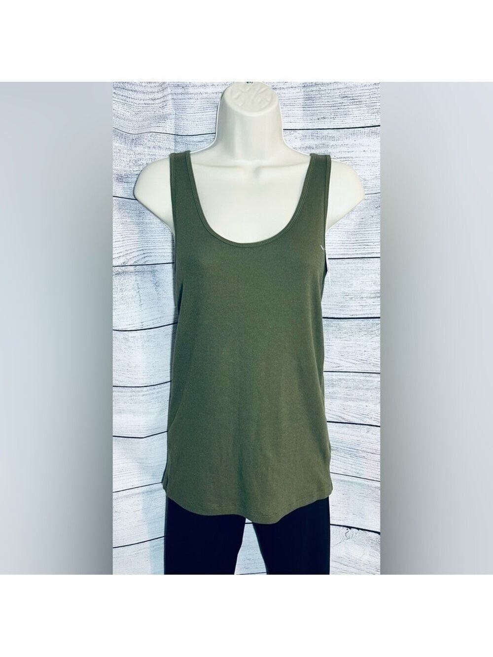 OLD Navy Olive First Layer Rib Knit Tank Top